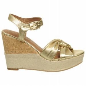 CORSO COMO Linen and Cork Wedges NEW IN BOX